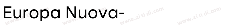 Europa Nuova字体转换